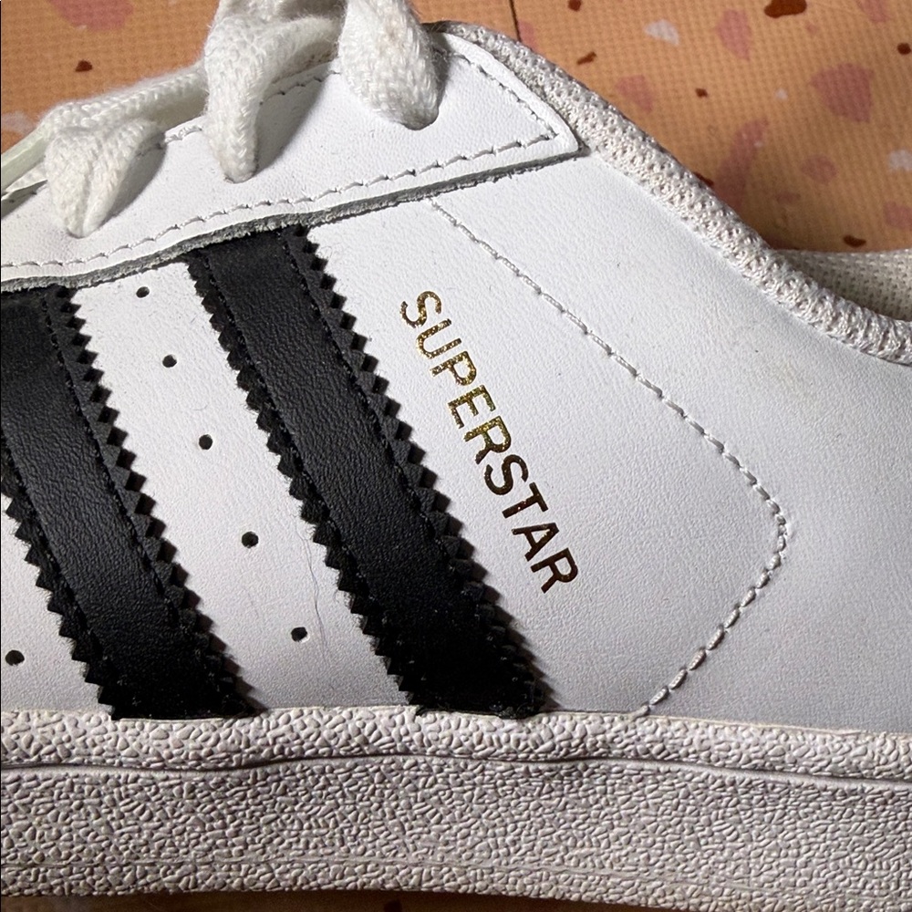 Adidas Superstar White with Black Stripes - Picture 3 of 7